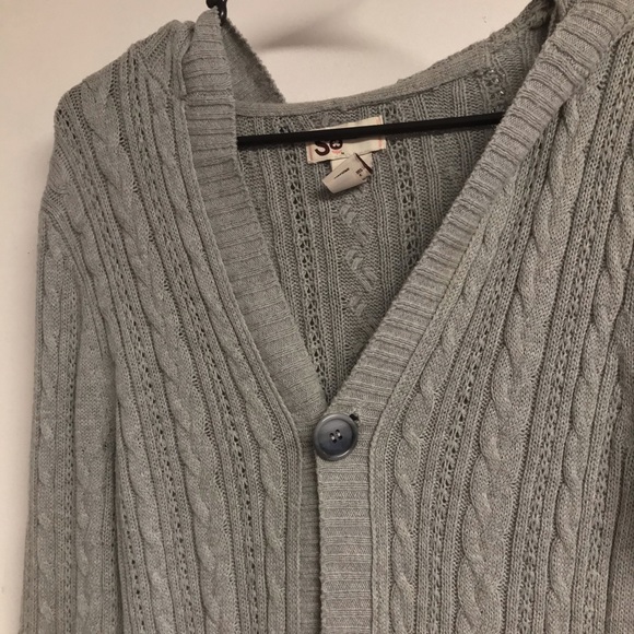 So GRAY KNITTED CARDIGAN SIZE MEDIUM - Picture 6 of 7